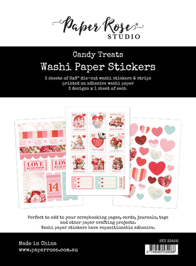 Candy Treats 6x8 Washi Paper Sticker Pack 33426