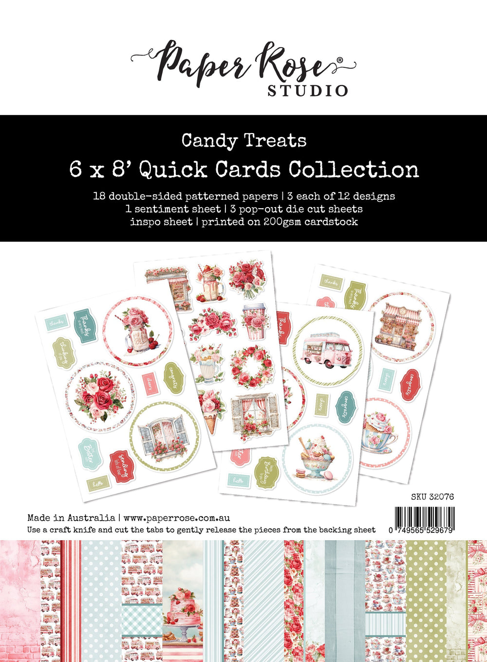 Candy Treats 6x8" Quick Cards Collection 32076 — Ecstasy Crafts
