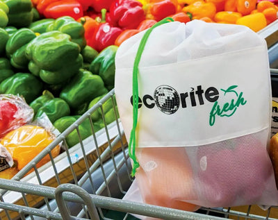 Sac en filet de polyester réutilisable Ecorite pour fruits et légumes - B5280