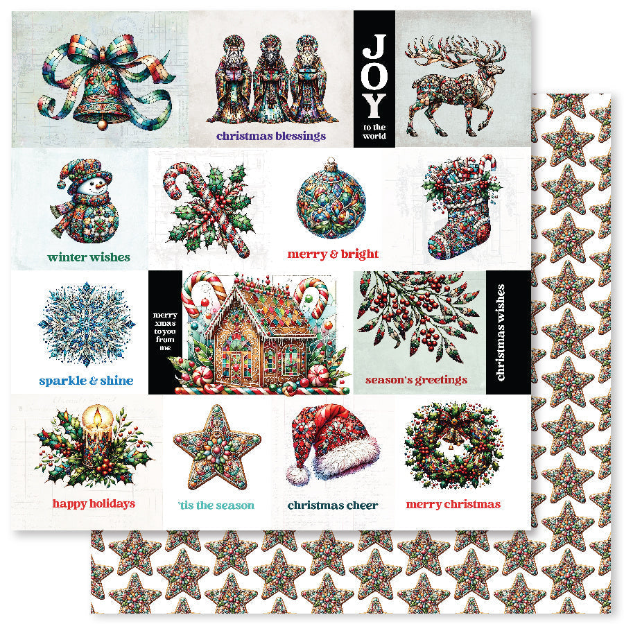 Christmas Cheer A 12x12 Paper (12pc Bulk Pack) 32541 — Ecstasy Crafts