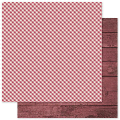 Papier "Christmas Holly Basics B" 12x12 (Paquet en vrac de 12) 35148