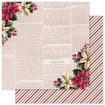 Papier Noël Houx E 12x12 (Paquet en vrac de 12) 35133