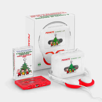 Charlie Brown Christmas Walkman - Retrospekt CP-81 Portable Cassette Player, Headphones and Cassette Tape