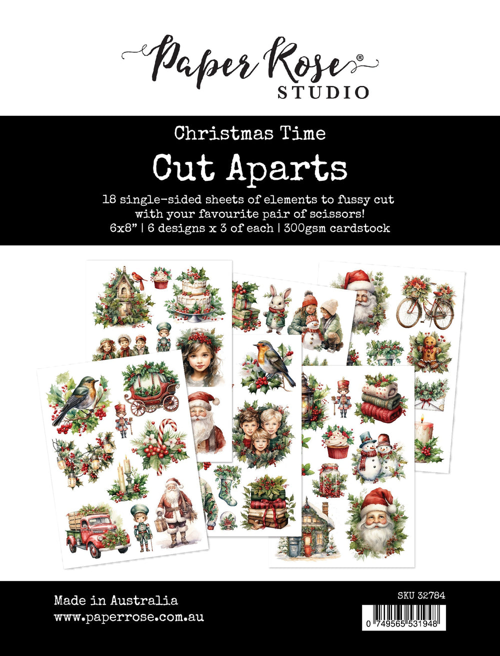 Christmas Time Cut Aparts Paper Pack 32784 — Ecstasy Crafts