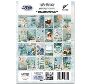 3Quarter Designs Coastal Boardwalk - Tuck N Play Cards
