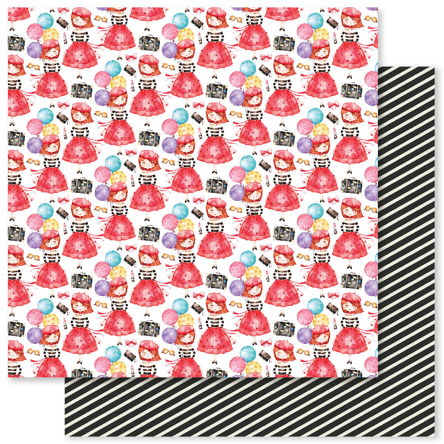 Coffee In Paris D 12x12 Paper (12pc Bulk Pack) 32316 — Ecstasy Crafts