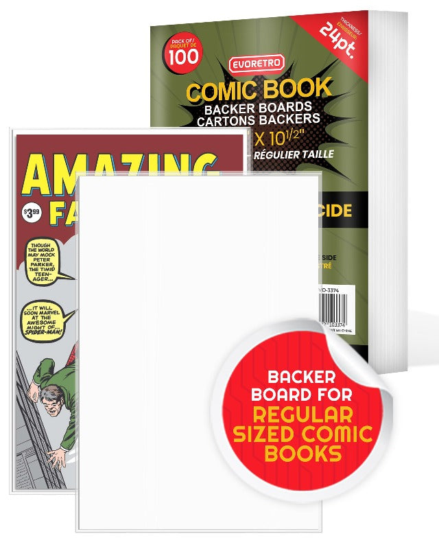Planches de protection de comics de taille standard