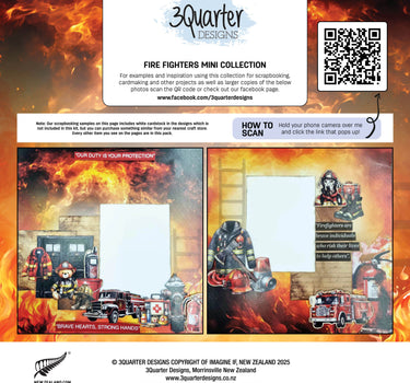 3 Quarter Designs Fire Fighters Mini 12x12 Collection