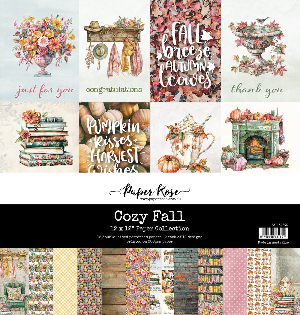 Collection de papier douillet d'automne 12x12 32679