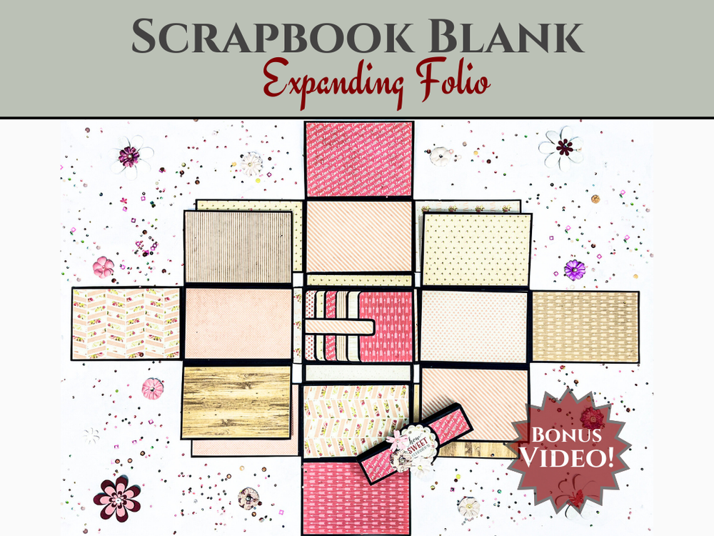 CrafTreat Blocs Vides pour Scrapbook - Folio Extensible - Couleur Kraft