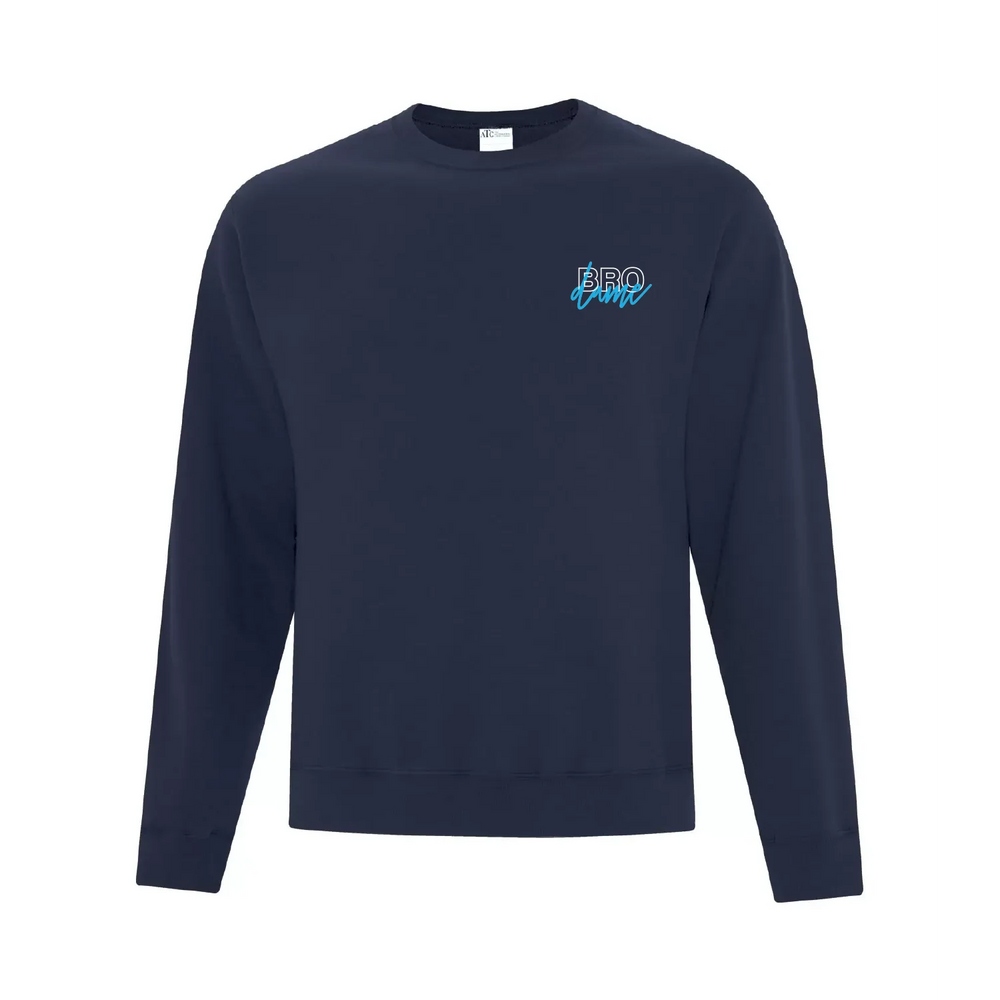 Crewneck "Brodame" Embroidered Cursive