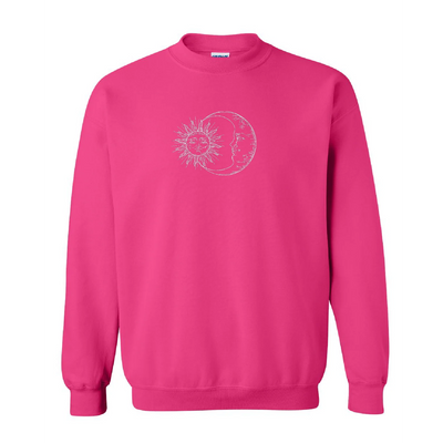Embroidered Sun and Moon Crewneck