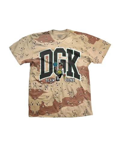 DGK 'Slam Dunk' T-shirt Poids Lourd - Camo Désert
