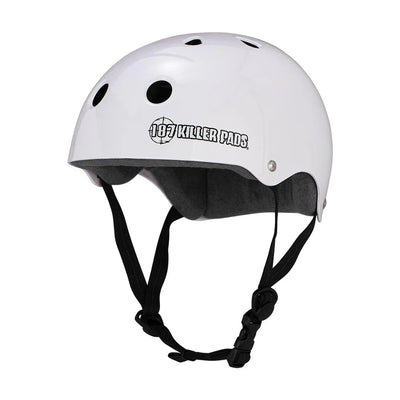 187 Killer Pads Pro Skate Helmet w/Sweat Saver Liner - White