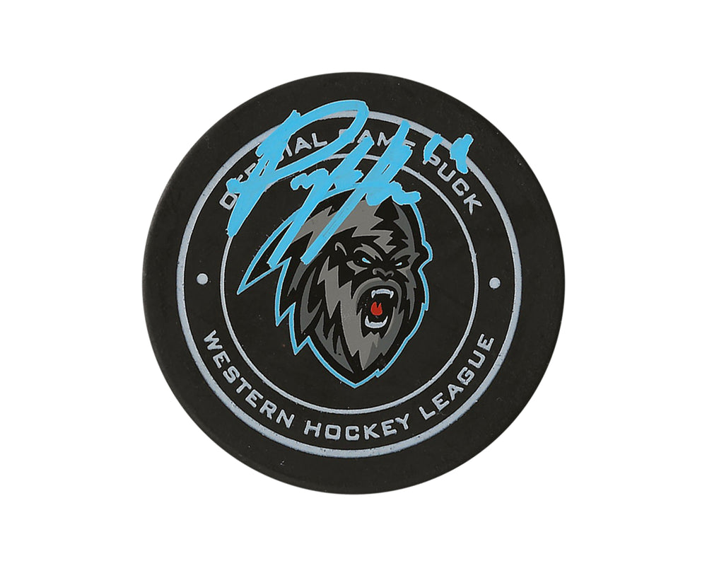 Peyton Krebs Autographed Winnipeg Ice Official Game Puck