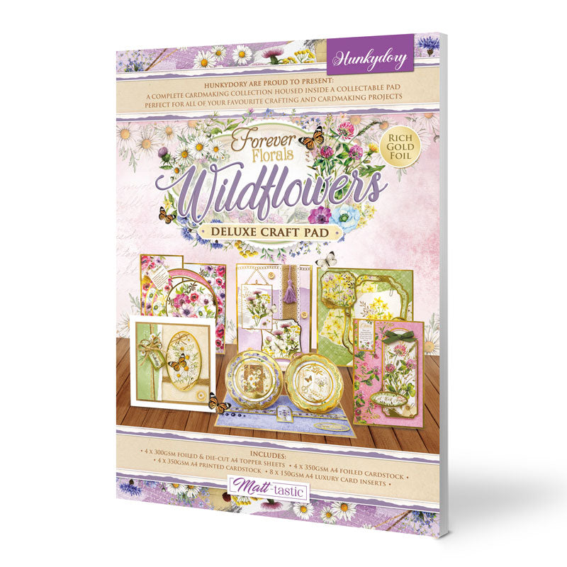 Bloc de papier créatif de luxe - Fleurs sauvages Forever Florals