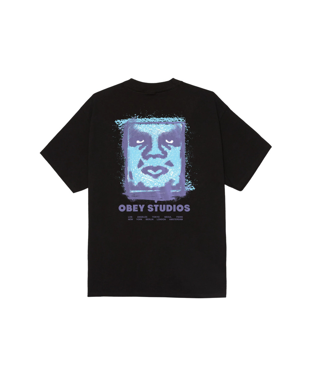Obey 'Chalky Icon' Tee - Black