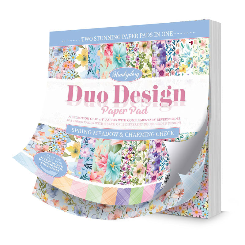 Blocs de papier Duo Design – Pré printanier et Carreaux charmants