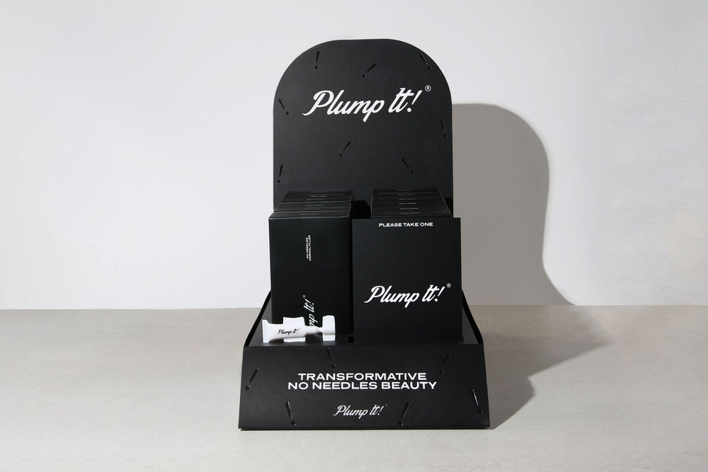 Plump It! Combleur de rides sans aiguilles (Présentoir salon 12 pièces)