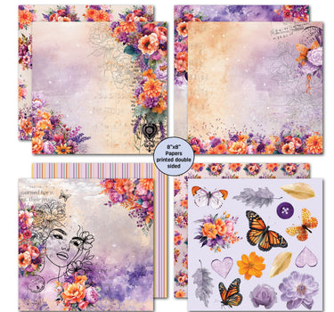 3Quarter Designs Dawns Glow 8x8 Paper Pack