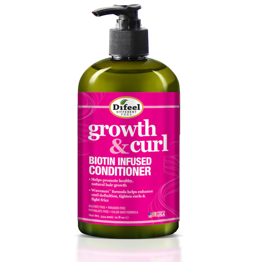 APRÈS-SHAMPOOING DIFEEL GROWTH & CURL INFUSÉ À LA BIOTINE 355 ML