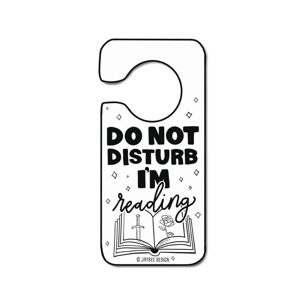 Do Not Disturb I'm Reading Clear Vinyl Sticker