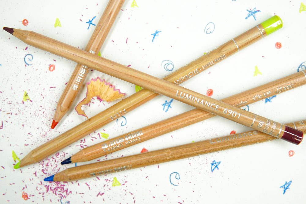 Caran d'Ache - Crayon de couleur Luminance - Verts et Bleus