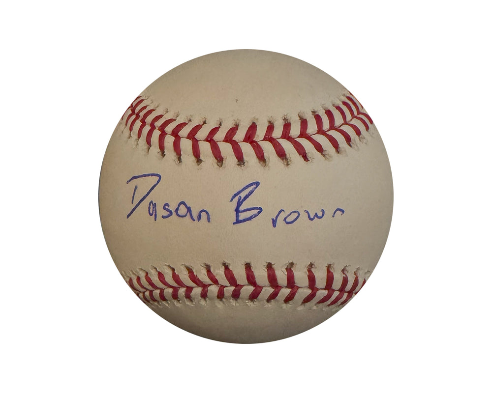 Dasan Brown Autographed Full Signature Rawlings Official Major League Baseball