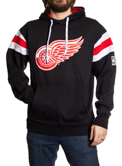 Haut à Capuche Style Rétro Universitaire Detroit Red Wings