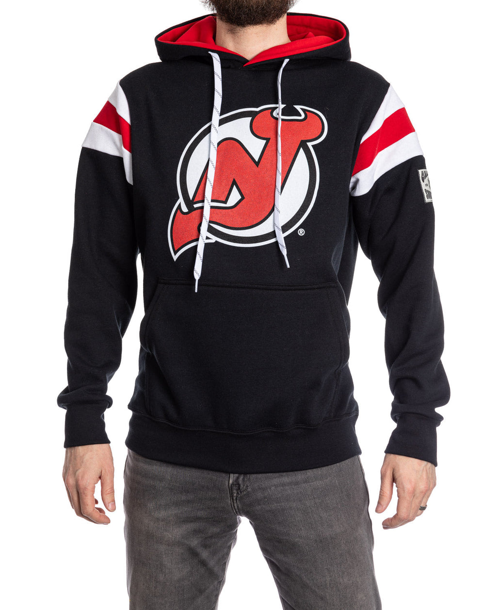Hoodie Rétro Style Universitaire des New Jersey Devils