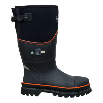 Dryshod Unisexe Max Gusset à Embout d'Acier CSA Noir/Orange