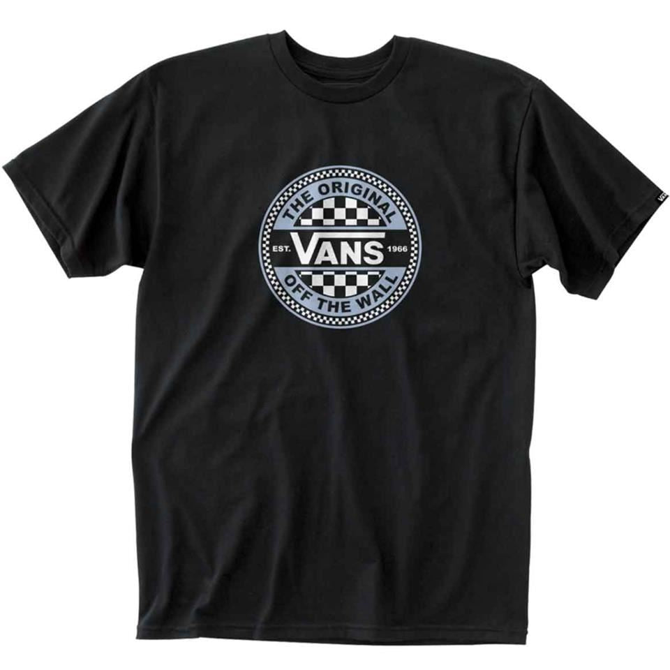 T-shirt Vans 'Circle Checkerboard' - Noir