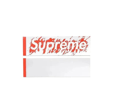 Autocollant Supreme 'Scratch Off Box Logo' - Gris