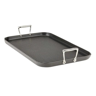 ALL CLAD E6524164 HA1 Hard Anodized Nonstick Cookware Double-Burner Grill 13X20IN