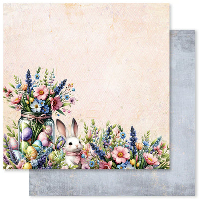 Papier Temps de Pâques F 12x12 (Paquet en vrac de 12 pièces) 31857