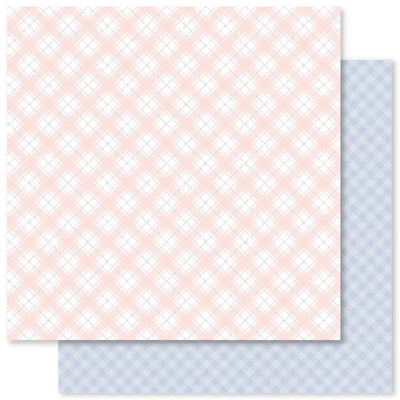 Plaid du temps de Pâques C Papier 12x12 (Emballage en vrac de 12 pièces) 31818
