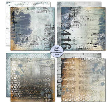 3Quarter Designs Eclectic Clocks 6x6 Paper Pack