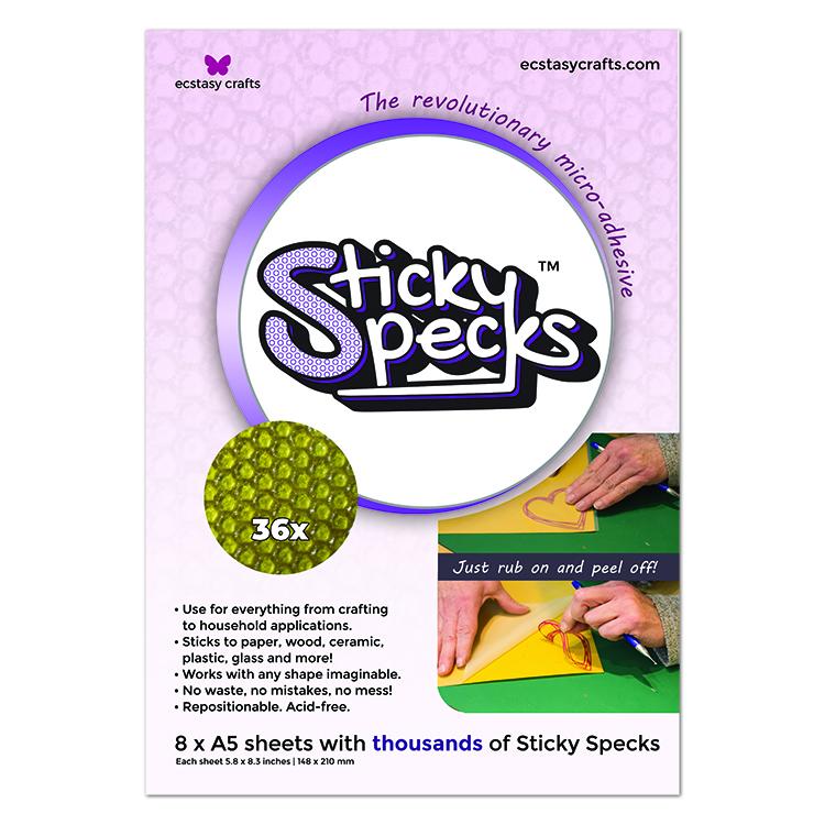 Ecstasy Crafts Sticky Specks Micro Adhésif 8 Feuilles A5