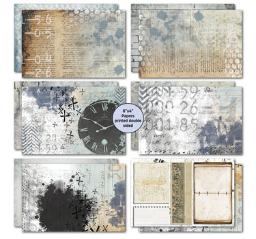 3Quarter Designs Eclectic Clocks 6x4 Card Pack