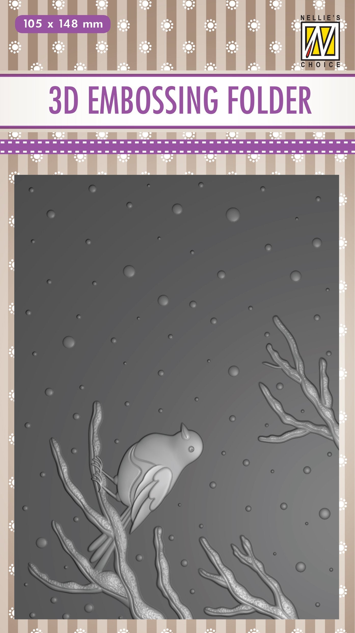 3D Embossing Folder - Bird on Branch – Ocanova Inc.