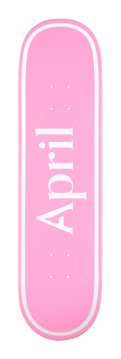 Planche de skateboard 'OG Logo' d'avril - Blanc/Rose