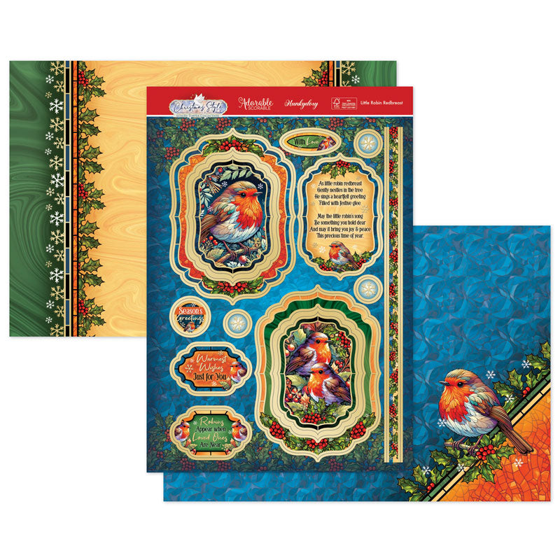 Little Robin Redbreast Luxury Topper Set — Ecstasy Crafts