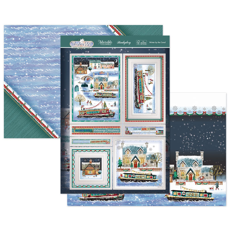 Ensemble de décorations de luxe « Hiver au Canal »