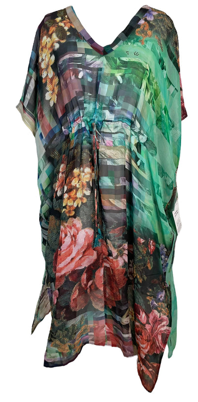 PRG6371 Caftan Longue en Soie Pure Sheer Avatar