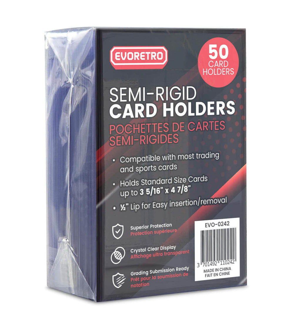 EVORETRO Semi-Rigid Card Holders - Grading 3 5/16” × 4 7/8”