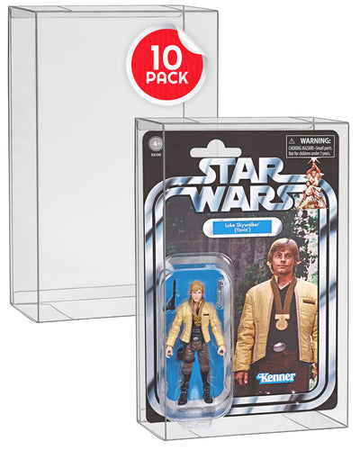 Action Figure Protective Case for Carded Star Wars and GI Joe  3.75'' (Shallow, 30MM) - 10 Pack