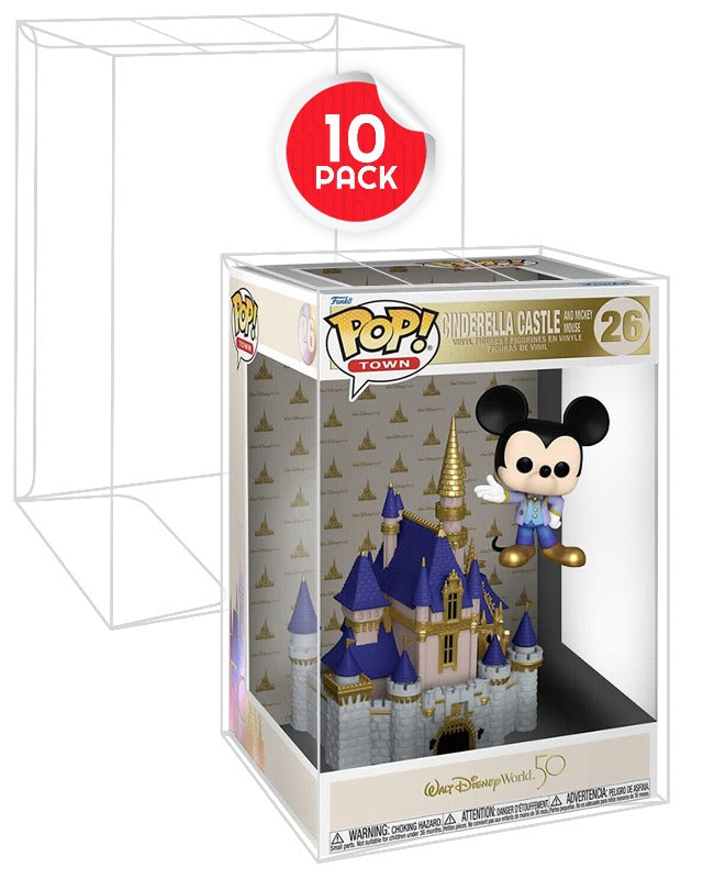 Protection Funko Pop EVORETRO | Compatible avec le Château Disney Funko POP de 10 pouces – Paquet de 10
