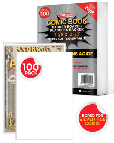 Comic Backer Boards for Silver Age Comic - Backboard 24PT