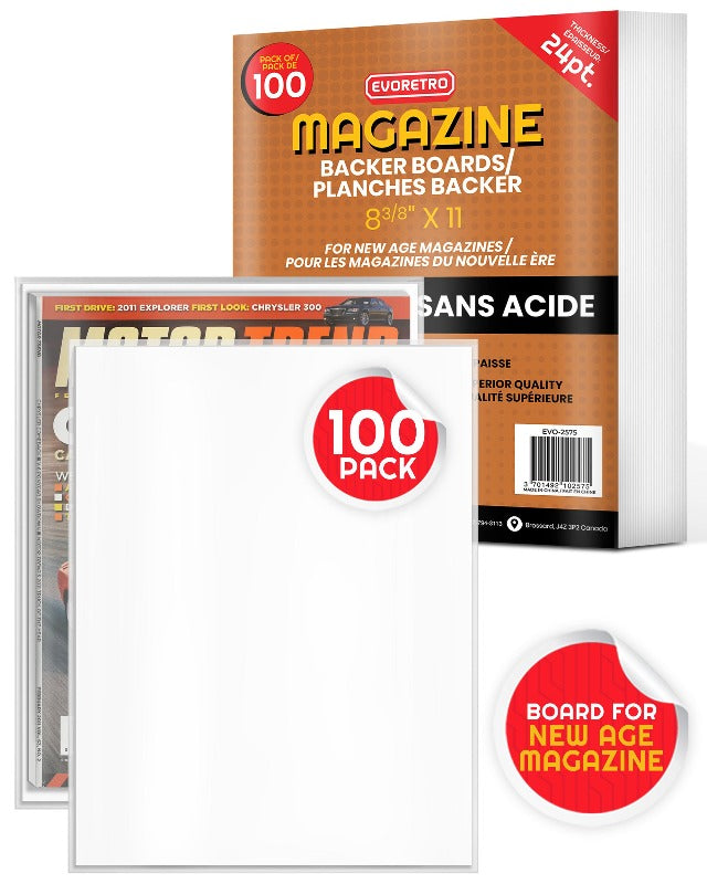 New Age Magazines Comic Backer Boards - Dos de protection 24PT