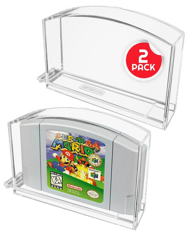 Acrylic Case for N64 Nintendo 64 Cartridge pack of 2 — EVORETRO Canada